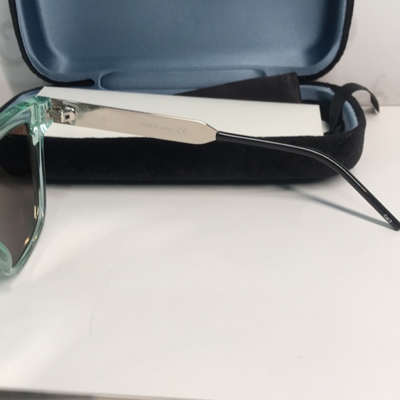 ✨ Brand New Gucci GG0976S 002 Sunglasses – Green Mint with Brown Lenses ✨ - Picture 8 of 12